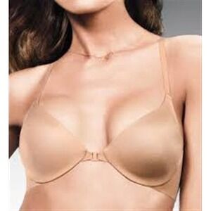 New Maidenform 32D Dream Front Close Racer Back Beige 7746 #79805